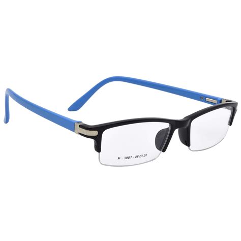 rectangular half rim glasses women